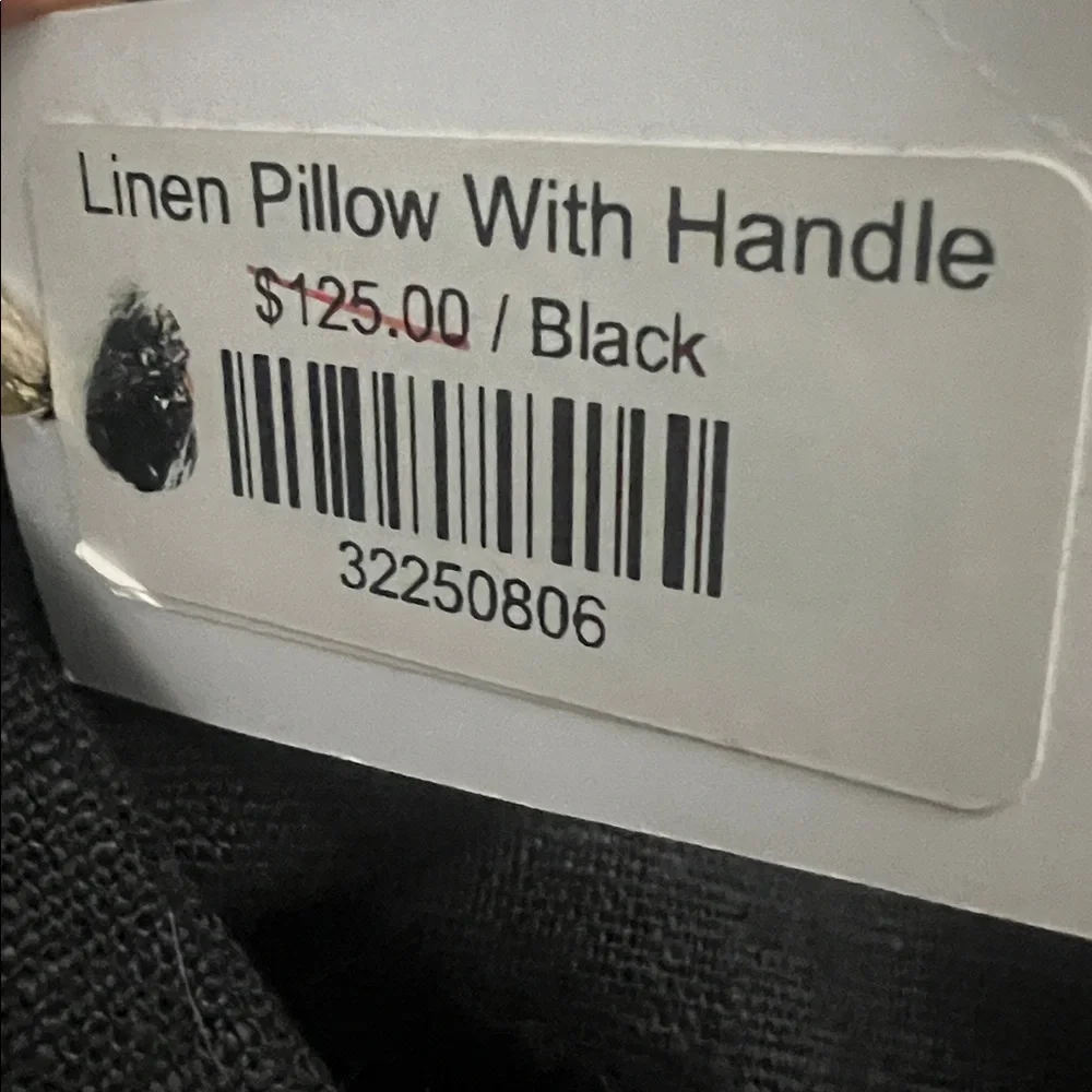 ELEISH VAN BREEMS HOME AXLINGS LINEN BLACK PILLOW SHAM‎